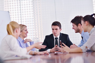 Image showing business people in a meeting at office