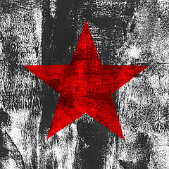 Image showing Grunge background with star