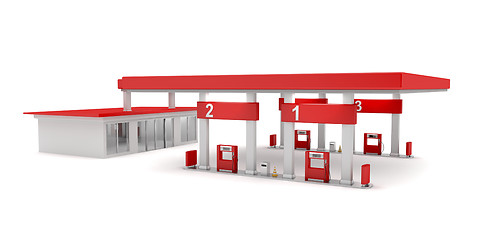 Image showing Gas station