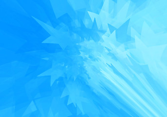 Image showing Abstract blue background with stars