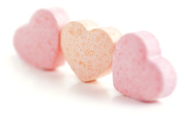 Image showing Hearts shaped Sugar Pills.