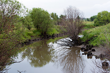 Image showing bend of a small river