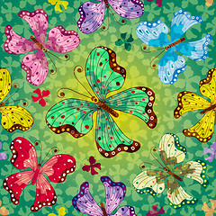 Image showing Seamless vivid spring pattern