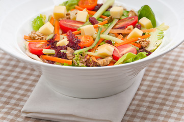Image showing Fresh colorful healthy salad