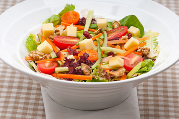 Image showing Fresh colorful healthy salad