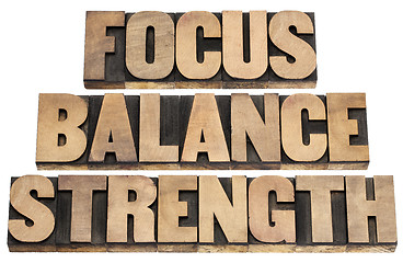 Image showing focus, balance, strength 