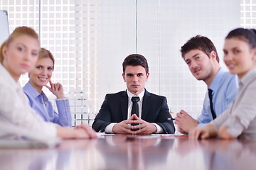 Image showing business people in a meeting at office