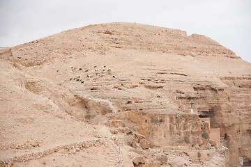 Image showing Saint George monastery in judean desert