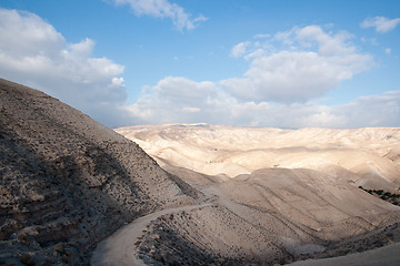 Image showing Hiking in judean desert