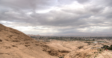 Image showing Christian travel in judean desert