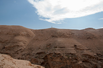 Image showing Hiking in judean desert