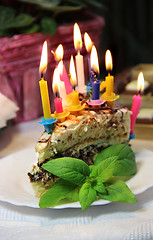 Image showing Beautiful birthday cake