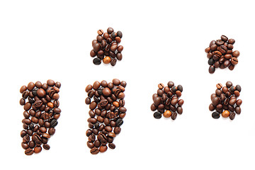 Image showing coma and other signs  from coffee beans 