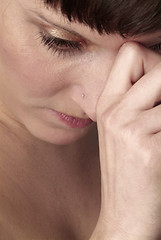 Image showing sad woman