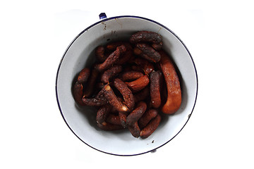 Image showing smoked sausages