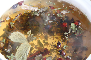 Image showing herb tea background