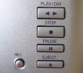 Image showing Buttons on a Music System