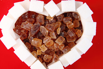 Image showing valentine heart from the sugar