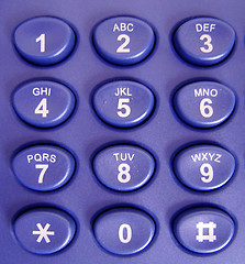 Image showing Buttons on a Telephone Receiver