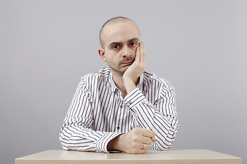 Image showing Man at desk