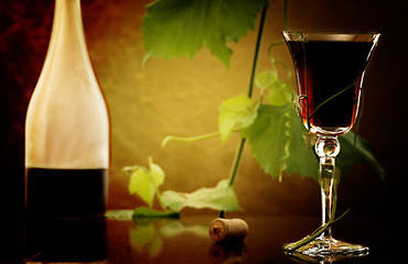 Image showing Red wine