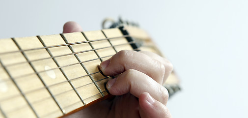 Image showing Playing the guitar