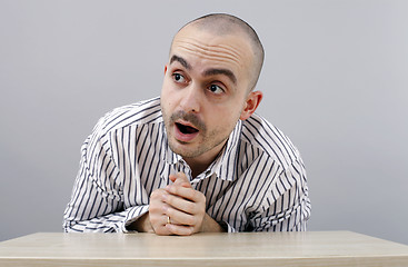 Image showing Man at desk