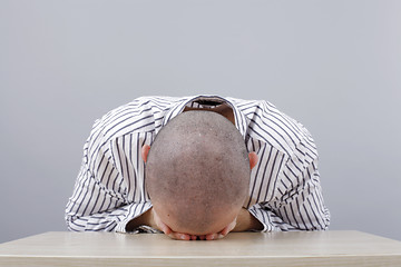 Image showing Man at desk