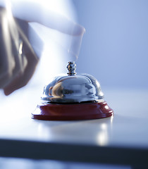 Image showing Close up photo of a bell 