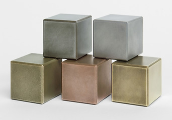 Image showing metallic cubes