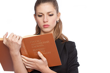 Image showing girl with a book