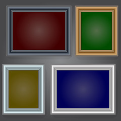 Image showing Frames on the wall. Vector illustration.