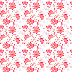 Image showing Elegance Seamless color pattern on background, vector illustrati