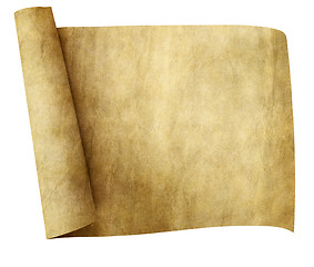 Image showing old parchment scroll