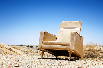 Image showing old chair outdoor