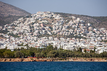 Image showing Athens view from the sea