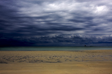 Image showing  cloudy in indian ocean madagasca  sand