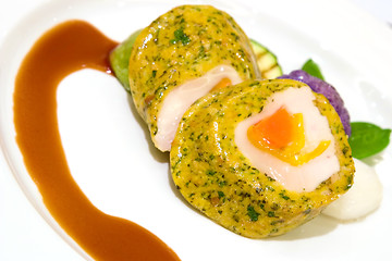 Image showing Tofu and Grilled Pepper Terrine