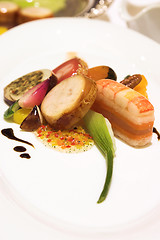 Image showing Lobster, Salmon and Pickerel Platter
