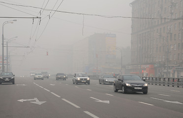 Image showing Smog in Prospekt Mira