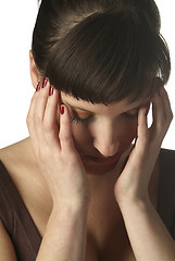 Image showing sad woman