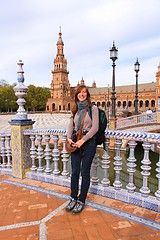 Image showing Pretty tourist in Seville