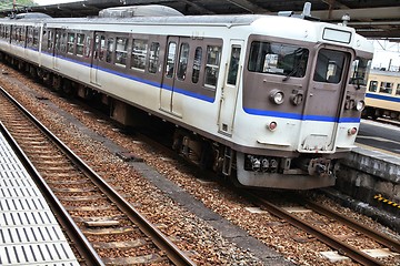 Image showing Commuter train in Japan