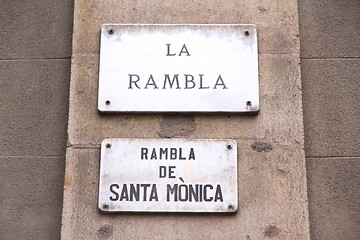 Image showing La Rambla