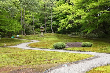 Image showing Japanese garden in Nara