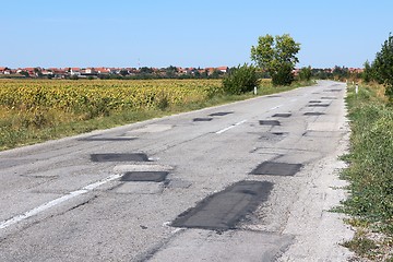 Image showing Patched road