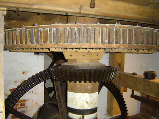 Image showing Machinery - Gears at a mill