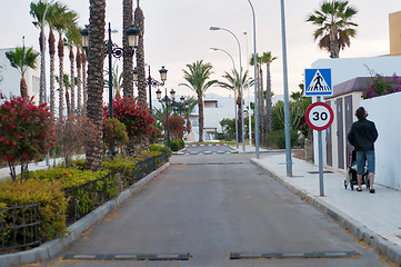 Image showing Street in residential area