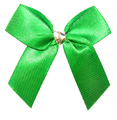Image showing green bow