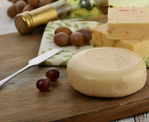 Image showing Cheese And Wine